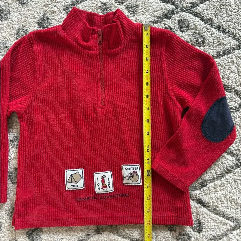 Vintage camping quarter zip sweater